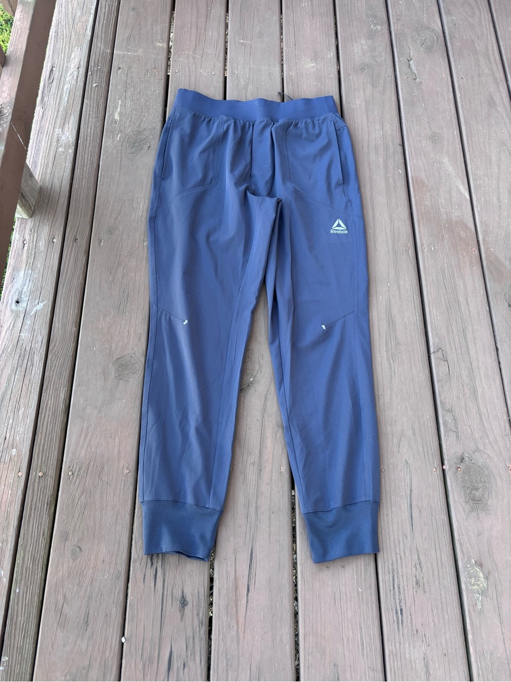 Reebok Mens Medium Navy Athletic Joggers - Picture 2 of 6